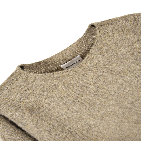 Norse Projects Birnir Brushed Lambswool Shale Stone N45-0520 Degli Uberti